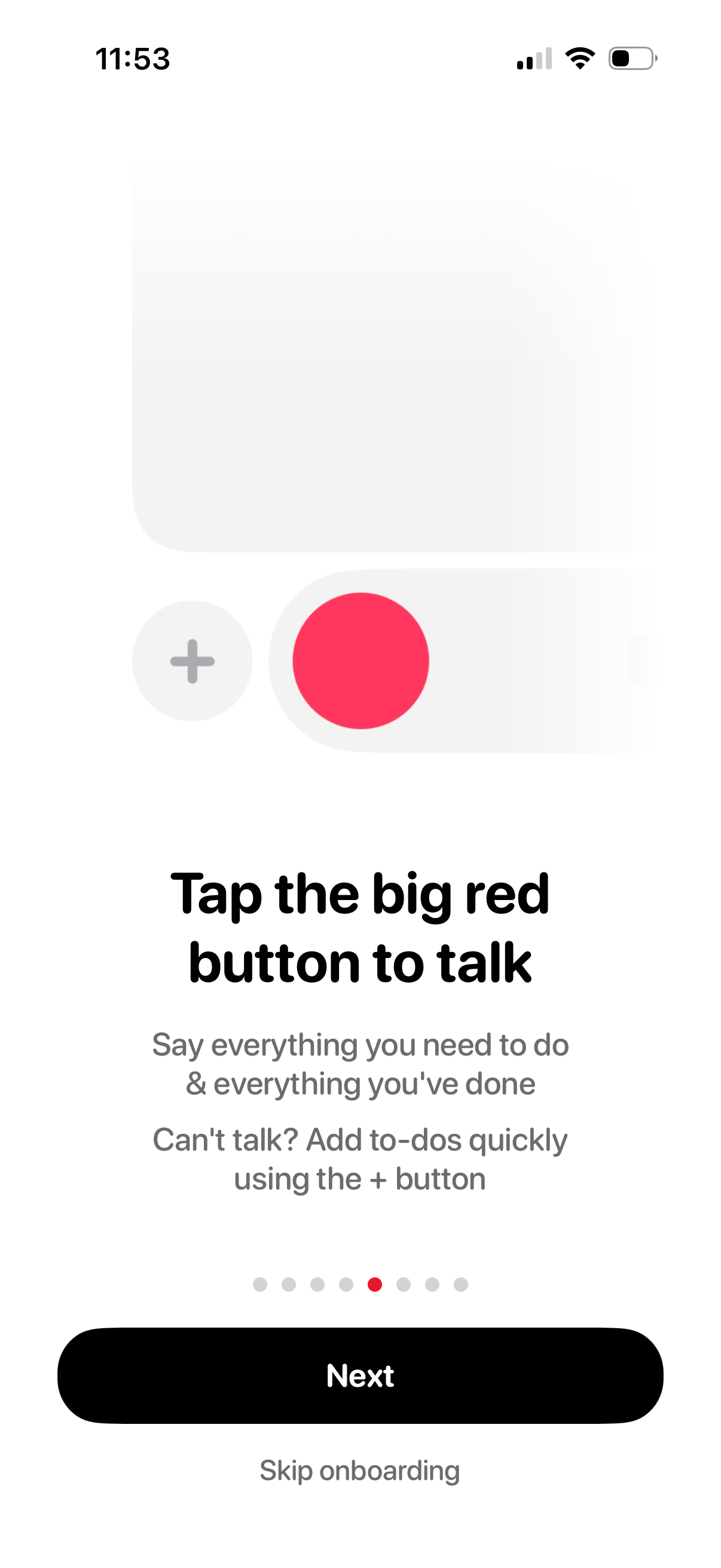stupido onboarding screenshot